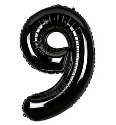 Кулька Цифра "9" (76 см) колір - чорний