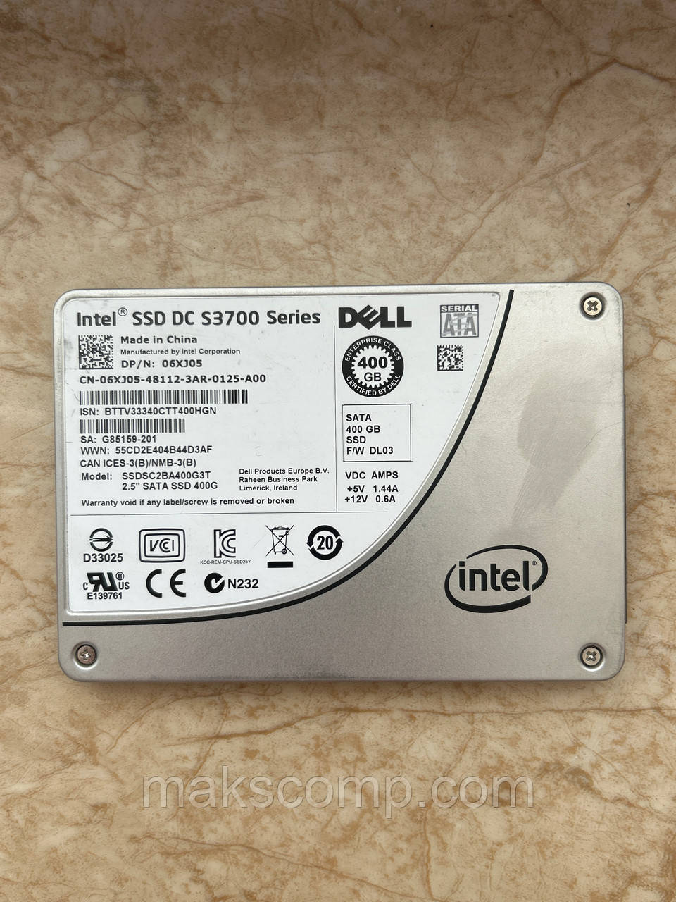 SSD Intel DC S3700 Series 400GB 2.5" SATAIII MLC (SSDSC2BA400G3)