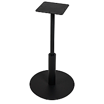 Стіл Ibiza R light d-60 чорний метал / дуб ДСП (текстура) TM Lovko, фото 3