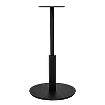 Стіл Ibiza R light d-60 чорний метал / дуб ДСП (текстура) TM Lovko, фото 4