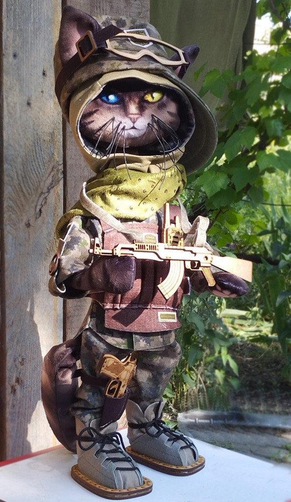 Набір для шиття ляльки "Бойові котики. Кіт Піхота", фото 1