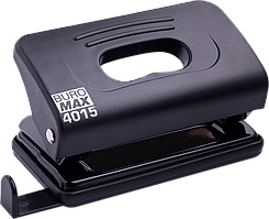 Дирокол для паперу, канцелярський дирокол (10 аркушів, пластиковий, чорний) Buromax BM.4015-01