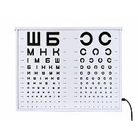 НАБІР ТАБЛИЦЬ ДЛЯ ПЕРЕВІРКИ ЗОРУ АР-02М (АПАРАТ РОТТА