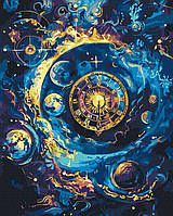 Картини за номерам Brushme Вічність з золотою фарбой металік 40х50 см BS54015