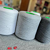 Кашемір з мериносом Degas Linsieme темніший сірий, фото 3