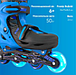 Роликові ковзани Neon Inline Skates Зелений розмір 34-37, фото 5