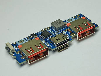 Плата контролер Type C Повербанк USB 5V 1-2.4 А li ion акумулятор micro USB Power Bank індикація ip5407