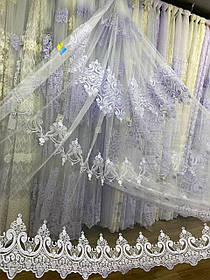 Тюль фатинова корд заввишки 2,8 м. біла