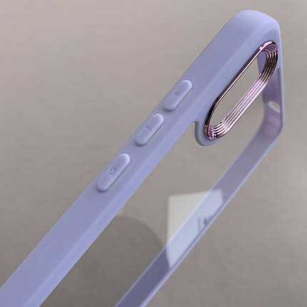 Чохол для Xiaomi Redmi 9A прозорий з бортиком для камери чохол на сяомі редмі 9а бузковий k6h, фото 3