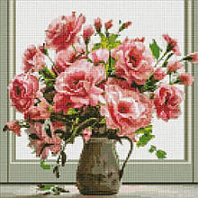 Алмазна мозайка 40*40 "Аромат букета" No7863, Ідейка