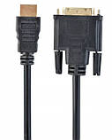 Кабель HDMI to DVI 1.8 м, 18+1pin M, Cablexpert (CC-HDMI-DVI-6), фото 3