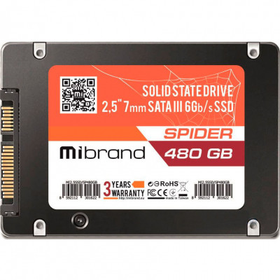 Накопичувач SSD 2.5" 480 GB Mibrand (MI2.5SSD/SP480GB)