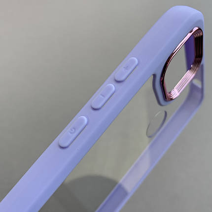 Чохол для Xiaomi Redmi 9C прозорий з бортиком для камери чохол на сяомі редмі 9с бузковий k6h, фото 3