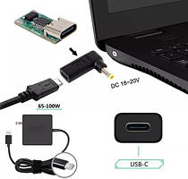 Перехідник PD trigger USB Type-C to DC 4.0x1.7  19.5V