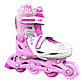Ролики Neon Combo Skates Рожевий розмір 30-33, фото 2