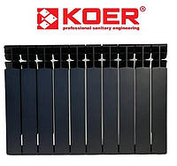 Радиатор биметаллический KOER Bimetal 500/100 ULTRA BLACK