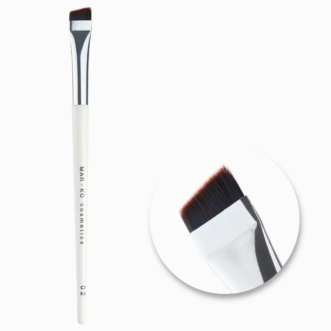 Пензлик | для фарбування брів | Mar-Ko № 02 | Скошений, фото 1