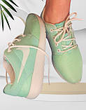 Кросовки жіночі текстильний м'ята зелені 36 37, фото 6