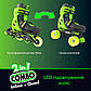 Ролики Neon Combo Skates Салатовий розмір 30-33, фото 8