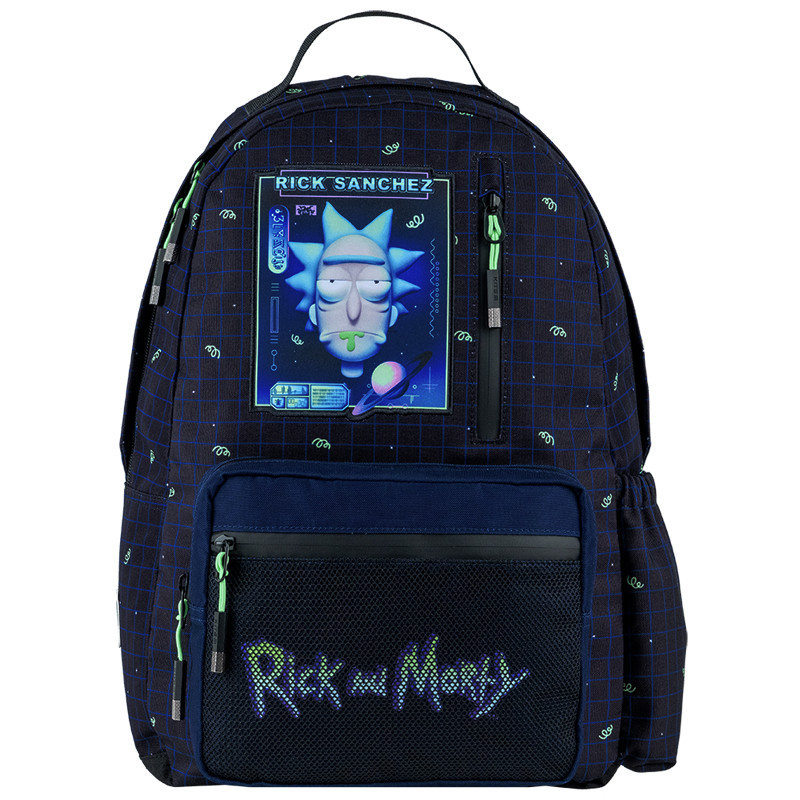 Рюкзак Kite Education teens Rick and Morty 44x29.5x15 см, 18.5 л, темно-синій (RM24-949L)