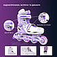 Ролики Neon Combo Skates Фіолетовий розмір 30-33, фото 8