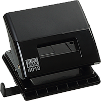 Дирокол для паперу, канцелярський дирокол (20 аркушів, пластиковий, чорний) Buromax Jobmax BM.4019-01