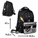 Рюкзак шкільний Yes True TS-50 47 x 32,5 x 14,5 см, 22 л, чорний (559627), фото 2