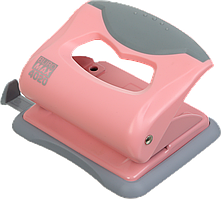 Дирокол для паперу, канцелярський дирокол (20 аркушів, пластиковий, рожевий) Buromax Pastel BM.4020-10