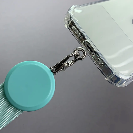 Ремінець на шию для телефону універсальний ремінець тримач для смартфона бірюзовий y4v, фото 3