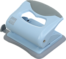 Дирокол для паперу, канцелярський дирокол (20 аркушів, пластиковий, блакитний) Buromax Pastel BM.4020-14