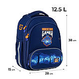 Рюкзак GoPack Education каркасний Game On 38x28x15 см, 12.5 л, синій (GO24-597М-5), фото 3