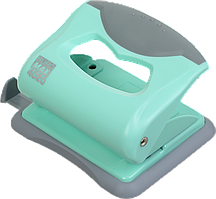 Дирокол для паперу, канцелярський дирокол (20 аркушів, пластиковий, м'ятний) Buromax Pastel BM.4020-38