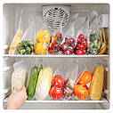 Пакет для заморозки та зберігання продуктів з замком Food Freezing 160*140 мм 10 штук в комплекті, фото 4