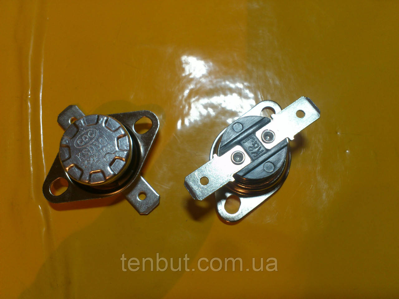 Реостат авто включення-виключення KSD 301 / 75℃ / 250 В. / 10 / 17 мм. діаметр . Нормально замкнутий ., фото 1