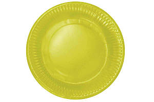Тарілки одноразові картонні ООПТ 10шт 18см жовті (10)