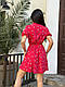 Стильна жіноча легка ошатна літня базова сукня на ґудзиках міні квітковий принт софт короткий рукав OS, фото 3
