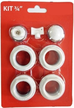 Комплект підключення радіаторів опалення 1х3/4 KIT, фото 1