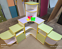 Дитяча кутова стінка для іграшок Куточок живої природи ST-668