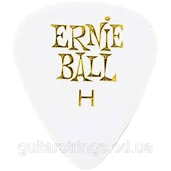 Медиатор Ernie Ball 9121 Cellulose Acetate Nitrate White Guitar Pick Heavy 0.94 mm, фото 1