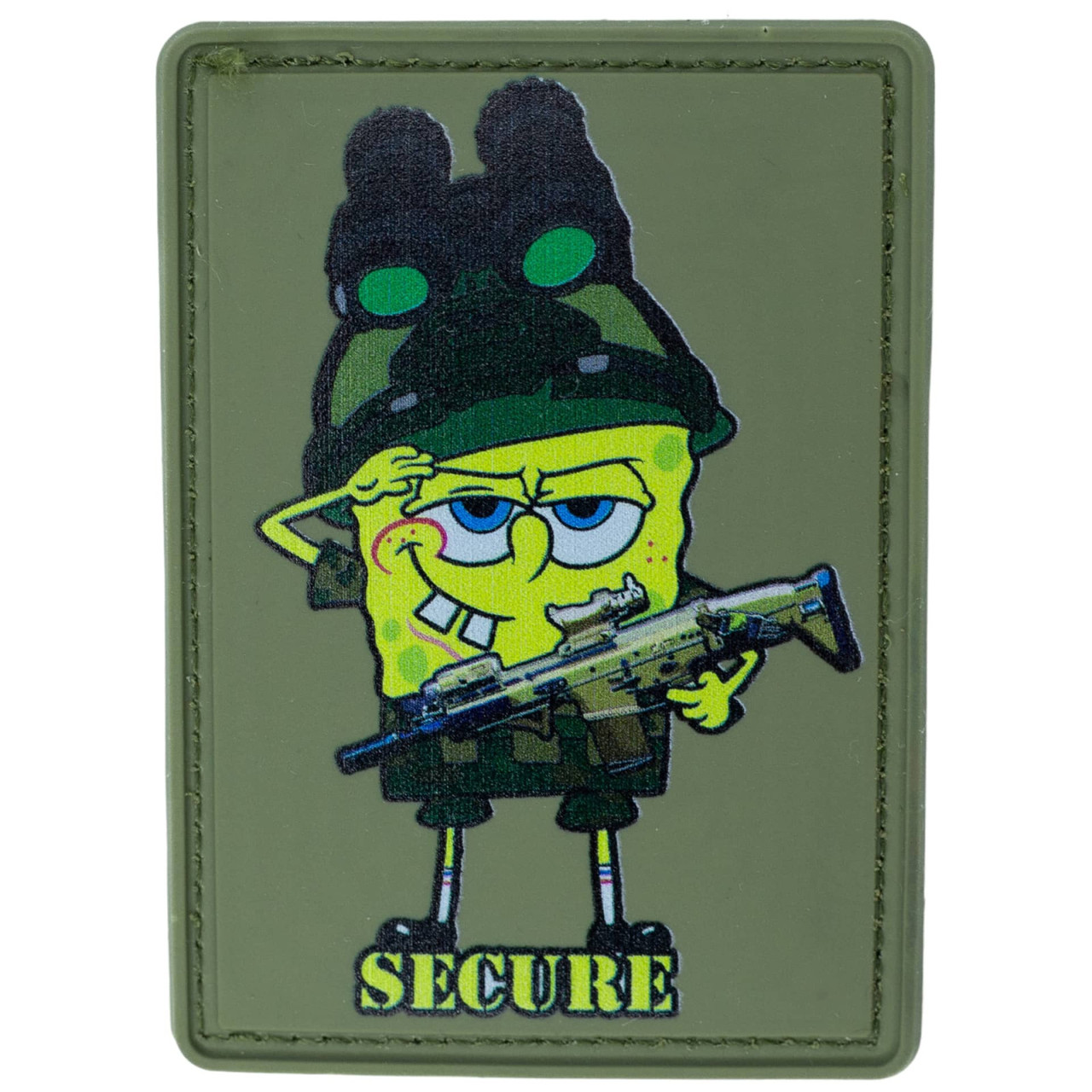 Шеврон патч-спанч боб губко на липучці ПВХ