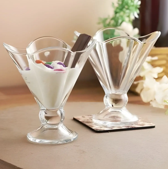 Набір скляних креманок Pasabahce Айсвіль для десертів 210 мл 2шт (51628), фото 1