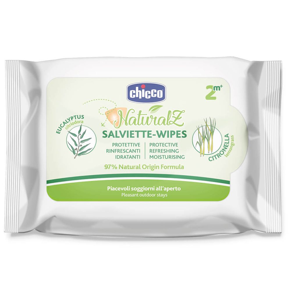 Серветки захисні від комарів Chicco Naturalz 20 шт