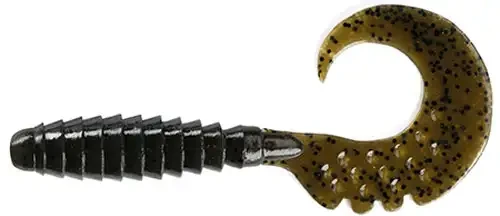 Силікон FishUP Fancy Grub 2.5 " # 043-Watermelon Brown / Black (10шт / уп)