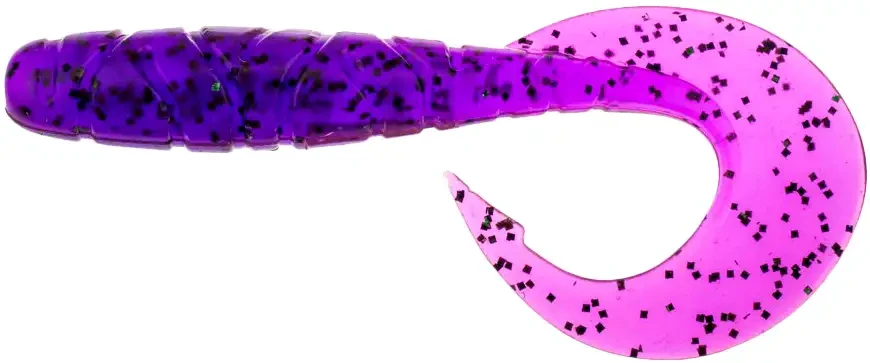 Силікон FishUP Mighty Grub 3.5 " #016-lox / Green & Black (7шт / уп)