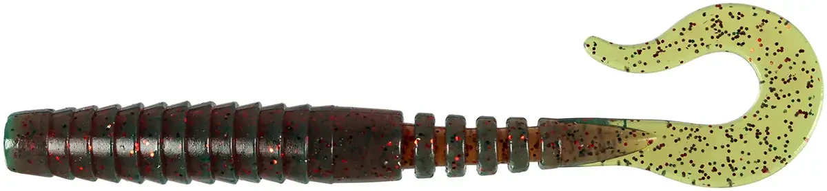 Силікон FishUP Vipo 3.6 " # 019-Motor Oil / Red (8шт / уп), фото 1