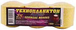 Технопланктон 3KBaits Fluoro (пряжене молоко) 180g (3шт / уп)