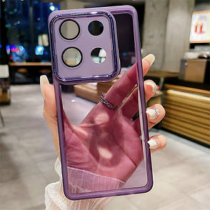 Силіконовий чохол Solid Color із захистом камери Xiaomi Redmi Note 13 5G / Note 13 (China) Violet, фото 1