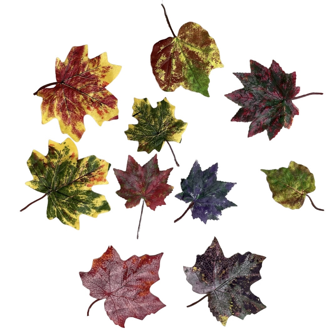 Штучне листя осіннє мікс ( за 50 шт ), фото 1
