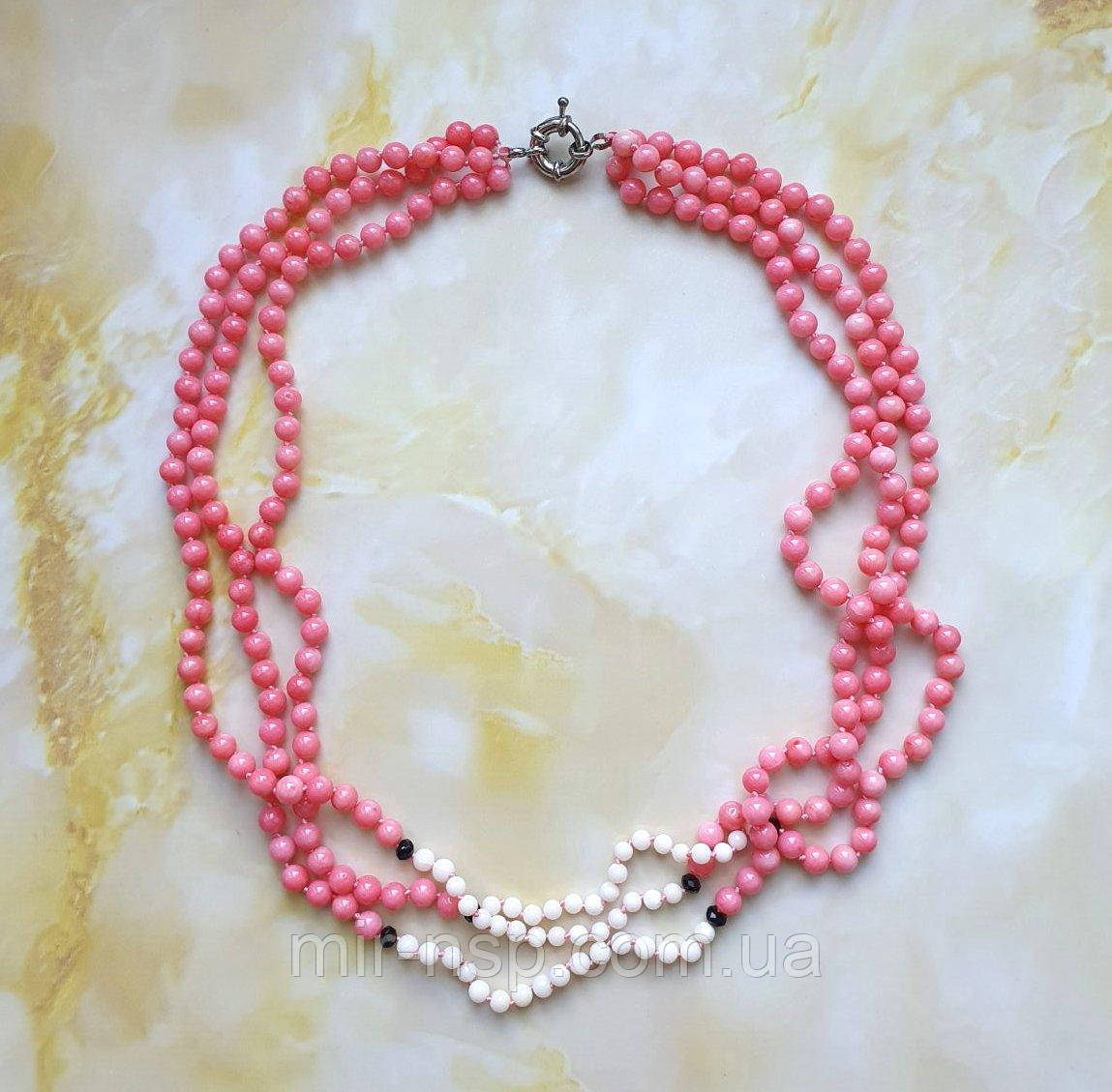 Намиста 100% натуральний корал довжина 54 см, фото 1