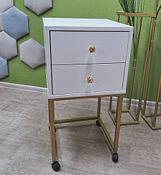 Візок для салону краси з 2 ящиками Візок для апаратів косметолога етажерка косметологічна Beauty